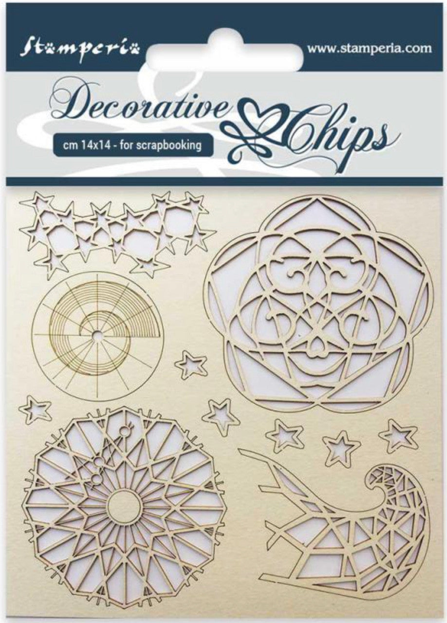 Stamperia Decoratieve Chips Arctic